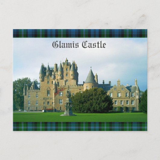 Glamis Castle Schilderachtig Briefkaart (Voorkant)