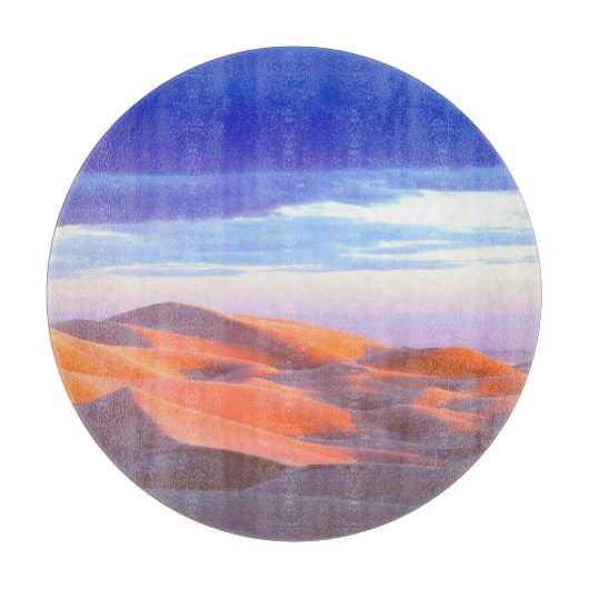 Glamis Sand Dunes tegen zonsondergang Snijplank (Voorkant)