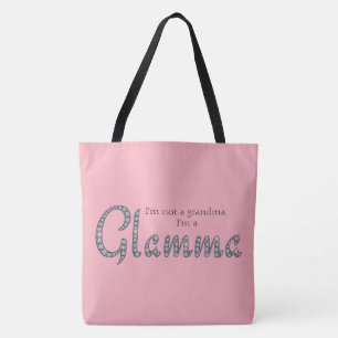 Glamma bling en douane achtergrondkleur draagtas