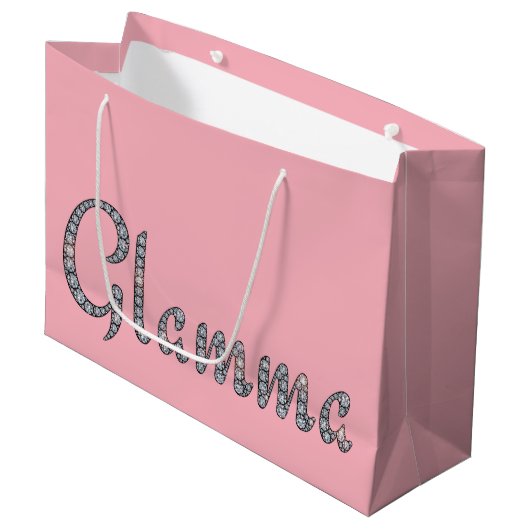 Glamma bling gift large cadeauzakje (Voorkant Gekanteld)