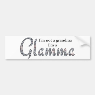 Glamma bling ontwerp bumpersticker