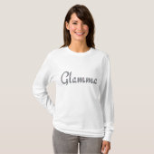 Glamma bling T-shirt met lange mouwen (Voorkant volledig)