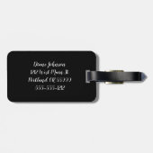 Glamma faux-bling bagagelabel (Achterkant horizontaal)