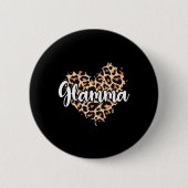 Glamma Leopard Ronde Button 5,7 Cm (Voorkant)