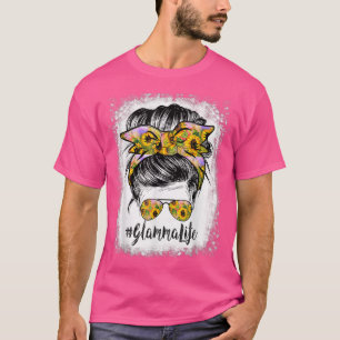 Glamma Life Bleaching Glamma Life Sunflower Messy T-shirt