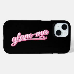 Glamma roze/wit op zwart