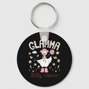 Glamma van de domme gans grappige verjaardagsmeisj sleutelhanger