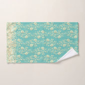 Glamme à la gloire dorée florale (Serviette à main)
