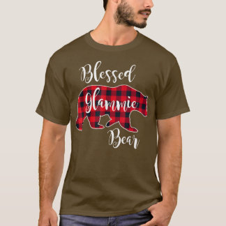 Glammie Beer Rood buffelblok Groot T-shirt