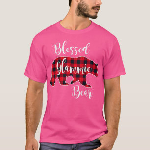 Glammie Beer Rood buffelblok Groot T-shirt