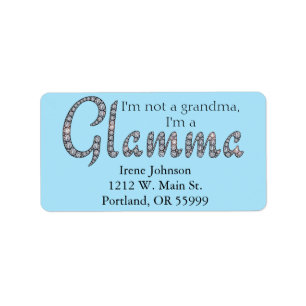 Glamming ontwerp adresetiketten etiket