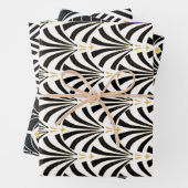  Glamor Art Deco Pattern uit de jaren 20 Inpakpapier Vel (In situ)