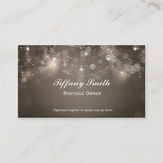 Glamor Boutique Glam Sparkle Chic Carte de visite (Devant)