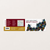Glamor Butterflies, Beauticion, Loyalty Card Visitekaartjes (Buitenkant ongevouwen)