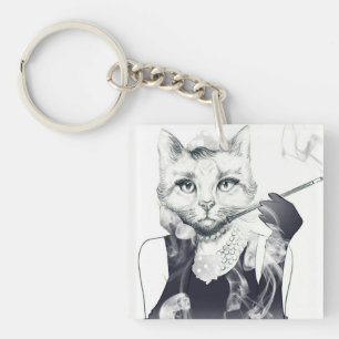 Glamor Cat Sleutelhanger