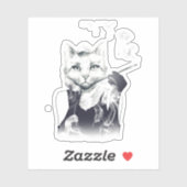 Glamor Cat Sticker (Vel)