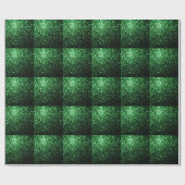 Glamor Dark Green glitter sparkles beton patroon Cadeaupapier (Vlak)