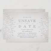 Glamor Deco Silver  Unsave the Date Save The Date (Voorkant / Achterkant)