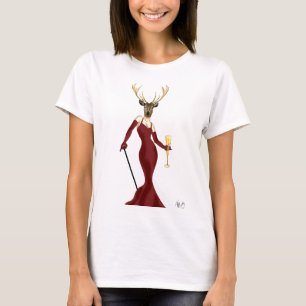 Glamor Deer in Marsala 2 T-shirt