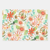 Glamor Floral White Inpakpapier Vel (Voorkant 2)