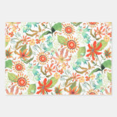 Glamor Floral White Inpakpapier Vel (Voorkant)