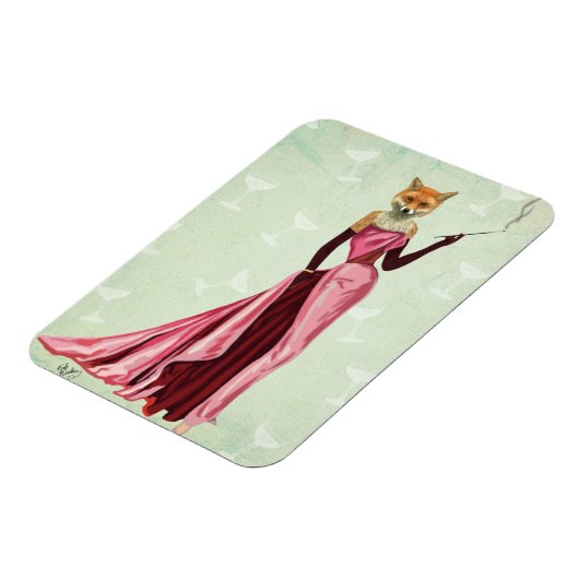 Glamor Fox in Roze 2 Magneet (Linkerzijde)