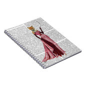 Glamor Fox in roze Notitieboek (Rechterzijde)