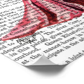 Glamor Fox in roze Poster (Hoek)