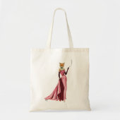 Glamor Fox in roze Tote Bag (Voorkant)
