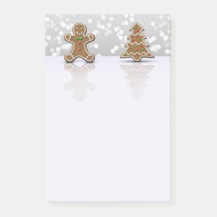 Glamor Gingerbrood Man en Boom - Post-it® notes