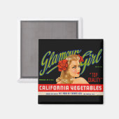 Glamor Girl Magneet (Voorkant / Achterkant)