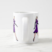  Glamor Girl, minister van Retro Blond Extra Grote Mok (Achterkant)