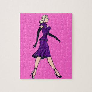 Glamor Girl, minister van Retro Blond Legpuzzel
