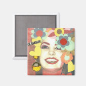 Glamor Girl Mixte Media Magnet (Recto/Verso)