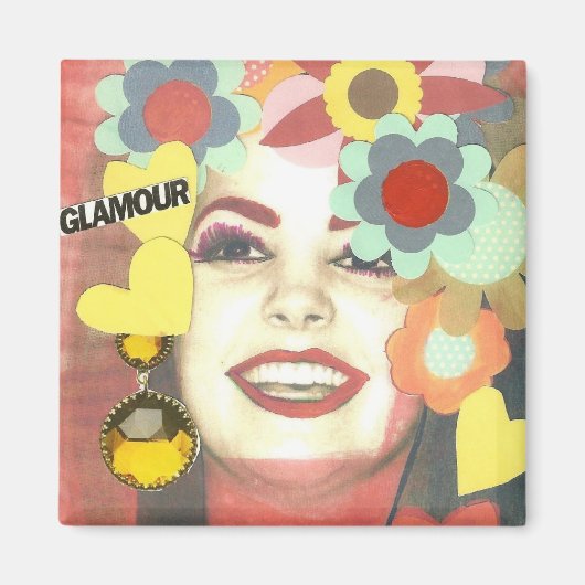Glamor Girl Mixte Media Magnet (Devant)
