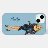  Glamor Girl Retro Blonde Pinup Case-Mate iPhone Case (Achterkant (horizontaal))
