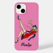  Glamor Girl Retro Pinup Case-Mate iPhone Case (Achterkant)