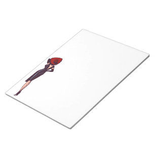 Glamor Girl Retro Pinup Notitieblok