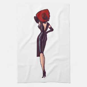 Glamor Girl Retro Pinup Theedoek