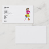 Glamor Girl Visitekaartje (Voorkant / Achterkant)