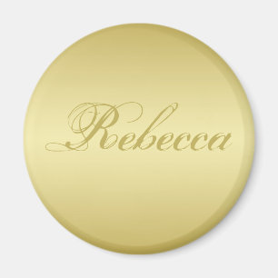 Glamor gold background Personalized Sjabloon Name Magneet