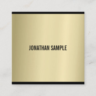 Glamor Gold Blik Moderne Luxe verfijnd Vierkante Visitekaartje