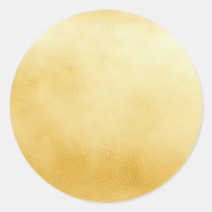 Glamor Gold Faux Metallic Ronde Sticker