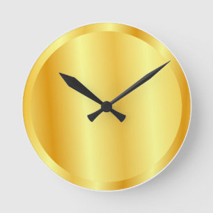 Glamor Gold Kijk uit Elegant Trendy Sjabloon Ronde Klok