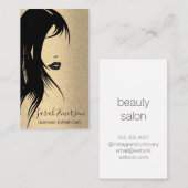 Glamor Hair en Makeup Visitekaartje (Voorkant / Achterkant)