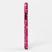 Glamor Hot Pink Glitter Case-Mate iPhone Case (Achterkant/rechts)