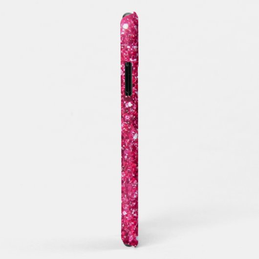 Glamor Hot Pink Glitter Case-Mate iPhone Case (Achterkant/rechts)