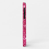 Glamor Hot Pink Glitter Case-Mate iPhone Case (Achterkant/links)