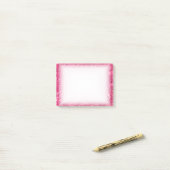 Glamor Hot Pink Glitter Post-it® Notes (Op bureau)