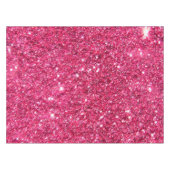Glamor Hot Pink Glitter Tafelkleed (Voorkant (Horizontaal))